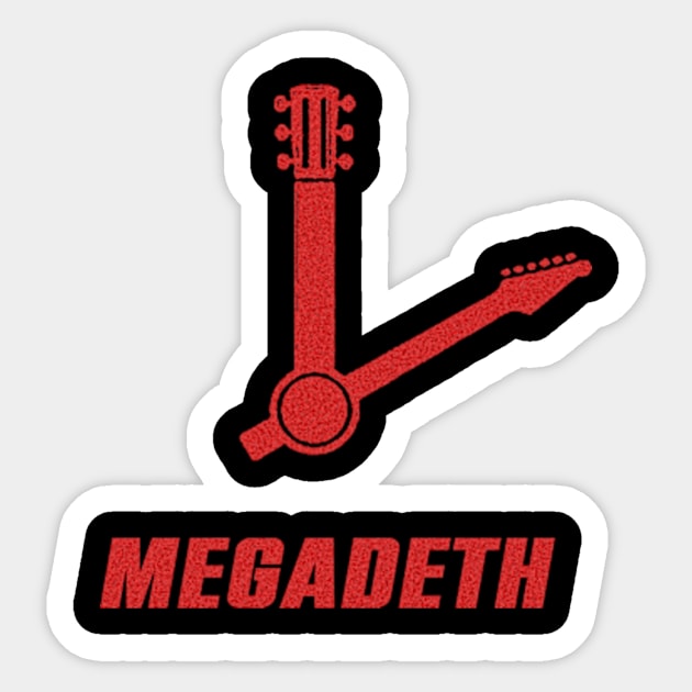 vintage megadeth band Sticker by setupid kupid